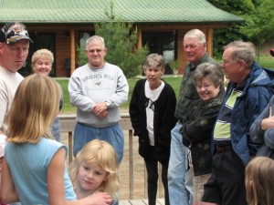 Food and friends - potluck at Wildwood Resort in Grand Rapids, MN