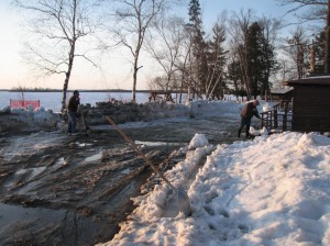 spring thaw in Minnesota