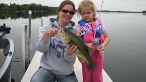 This is a lifetime memory - she caught a big fish on a little princess pole!