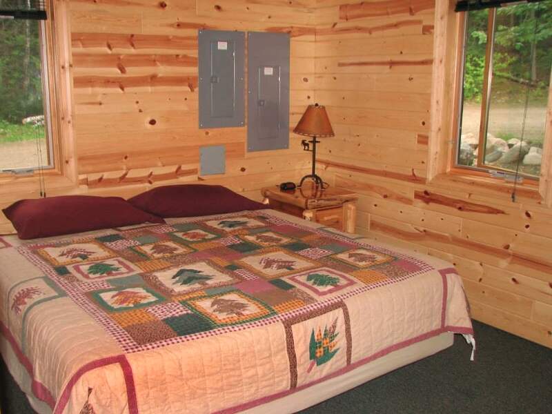 White Pine Lodge has two king bedrooms - one upstairs and one downstairs.