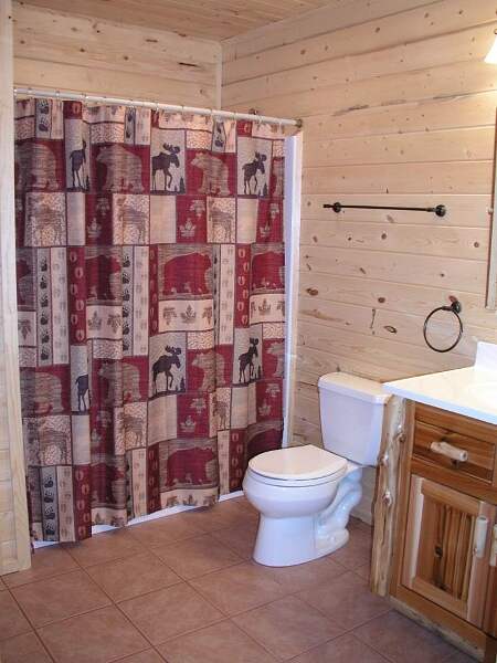 Tamarack Lodge has two full bathrooms.