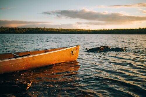 Canoe on the water