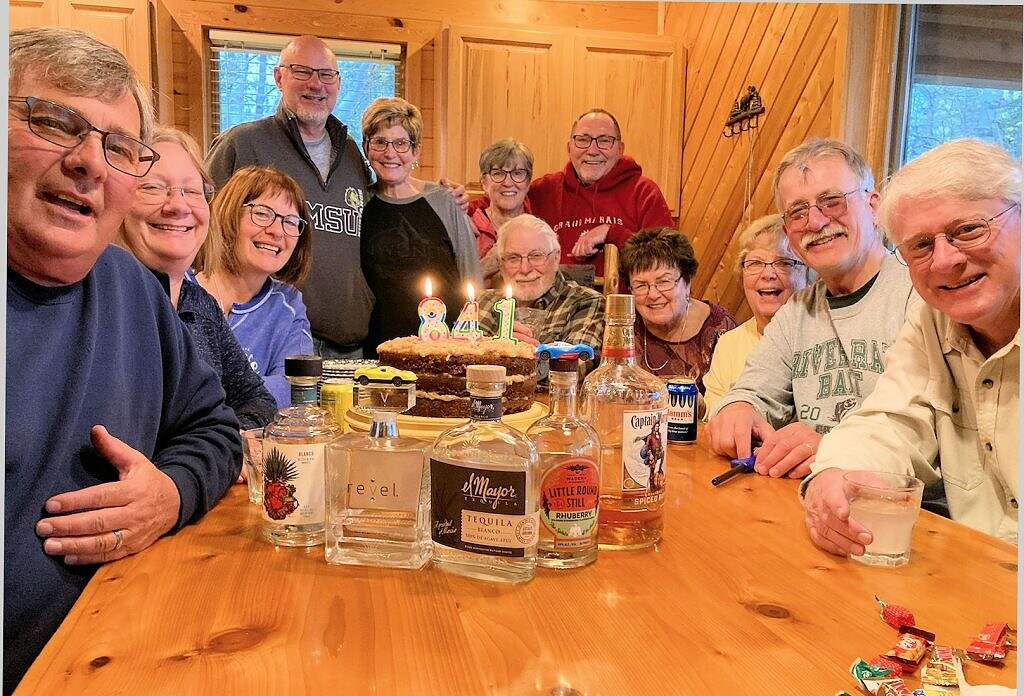 Group of people spending time together